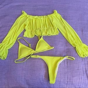Shein Neon Bikini Set